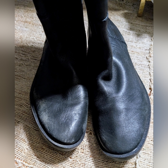 Tory Burch • T Hardware Equestrian Riding Boots Tall Black Leather - Picture 11 of 13